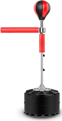 Immagine prodotto di Punchingball - Palla da boxe a riflessi - Regolabile - Braccio girevole a 360° - Rimbalzo - Base a ventosa - Allenamento della velocità e della reattività - A partire dagli 8 anni
