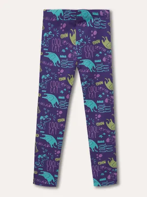Produktbild von Mädchen-Leggings Cool Cat - Lila - 104