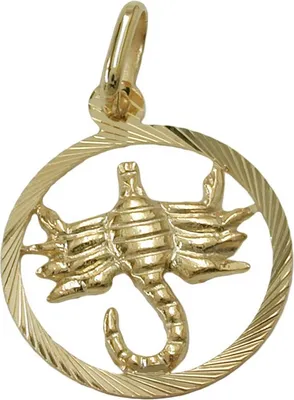 Produktbild von Anhänger Kettenanhänger Sternzeichen Skorpion aus 375 Gold Gelbgold Uni