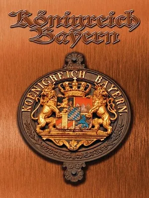 Produktbild von vianmo Holzschild 40x30 cm Königreich Bayern Wappen