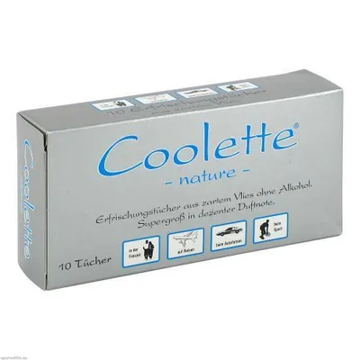 Produktbild von Coolette Nature Erfrischungstuch Vlies, 10 St. Tücher