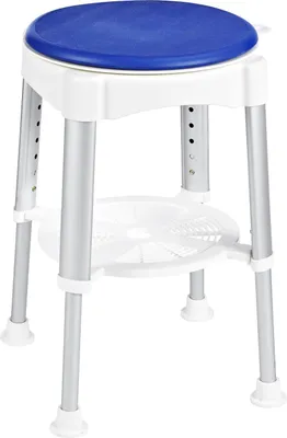 Produktbild von RIDDER Drehbarer Badhocker Blau 150 kg A0050401