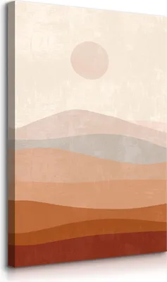 Immagine prodotto di Muralo su tela per soggiorno DESERTO sabbia sole murale stile boho l. 20cm x h. 30cm
