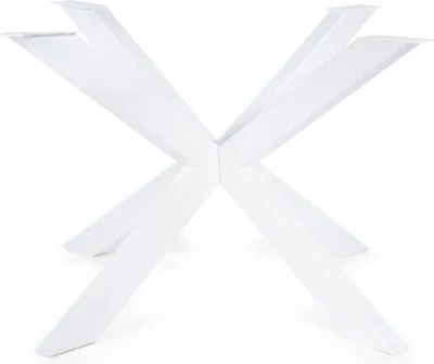 Obrázek produktu pro Magnetický rám stolu Mobel Atal (bílý, 107x73 cm) Nohy stolu Křížový rám Stolové podnože Ocelový kovový jídelní stůl Psací stůl Konferenční stůl