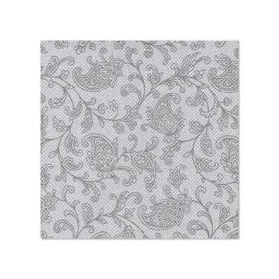 Produktbild von Papstar Servietten "ROYAL Collection" 1/4-Falz 25 cm x 25 cm grau "Ornaments", 14 x 20 Stück
