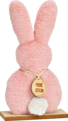 Produktbild von Oster Dekofigur Hase, in weiß aus Plüsch als Frühjahresdeko