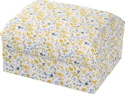 Produktbild von Dekoria Bezug für Grönlid Hocker, gelb-blau, 98 x 73 x 49 cm