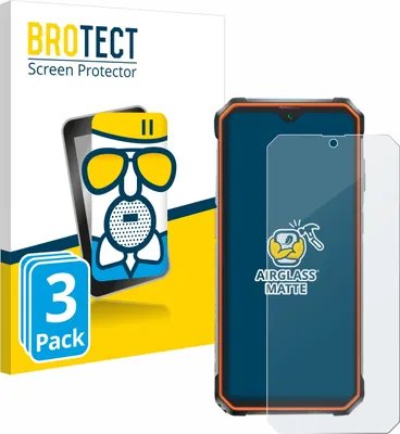 Produktbild von 3x BROTECT Entspiegelungs Schutzglas für Blackview BV9200 Schutzfolie Panzer Folie Glas Display Schutz matt