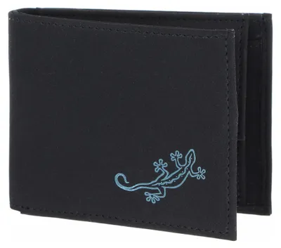 Image de oxmox porte-monnaie New Cryptan RFID Protect Pocketbörse Lizard 2.0 Print Cyan Black noir