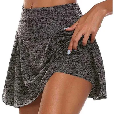 Produktbild von Damen 2-in-1 Sportrock mit Innenhose, dehnbar, Polyester/Elasthan