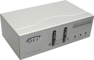 Obrázek produktu pro ATEN VS0202, VGA, 2 x HDB-15 Male (Blue), 2 x HDB-15 Female (Blue), Kov, Stříbrná, 30 m