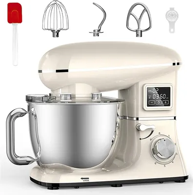 Produktbild von 6L standmixer küchenmaschine, 1500W, intelligentes display, teigknetmaschine