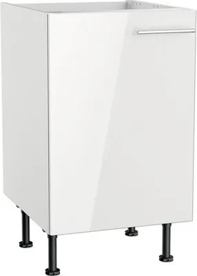 Produktbild von Optifit Spülenschrank Rurik986 BxTxH 50 x 58,4 x 87 cm weiß glänzend zerlegt Anschlag reversibel KFRU SPL506-8+