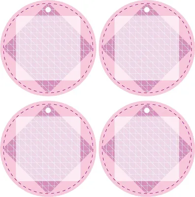 Produktbild von Oblique Unique 4 Geschenkanhänger Geschenk Deko Anhänger Etiketten Geburtstag Hochzeit Baby Shower - rosa