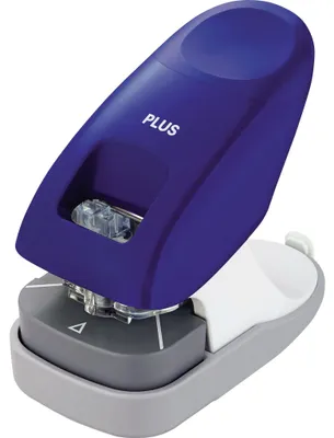 Image de Plus Japan 31260 Agrafeuse - bleue, agrafage et perforation simultanés sans agrafes