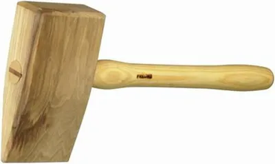 Image de FREUND 01673000 Marteau d'étanchement en bois avec aileron Marteau de sculpteur en bois