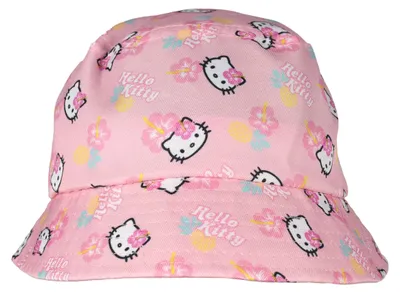 Produktbild von Hello Kitty Fischerhut für Mädchen - Pineapple Kinder Bucket Hat Sonnenhut Anglerhut Rosa