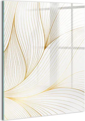Produktbild von Designer Glasbild - Wandbild - Glas Bild - 60x80 cm - Modernes Linienmuster