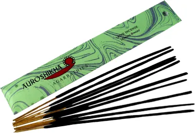Produktbild von Auroshikha Räucherstäbchen - Pine Incense, Grün, 23*3,5*0,3 cm, Indische Räucherstäbchen