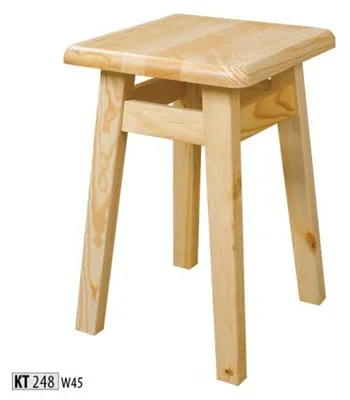 Produktbild von Massiv Holz Sitzhocker Hocker Beistelltisch natur Holz Holzhocker Esszimmerstuhl