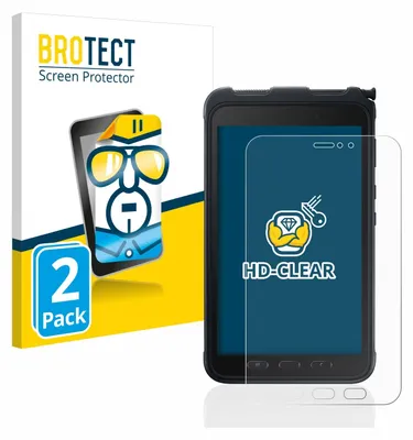 Produktbild von 2x Für Samsung Galaxy Tab Active 3 Schutzfolie BROTECT Displayschutz Display Schutz Folie Klar Transparent