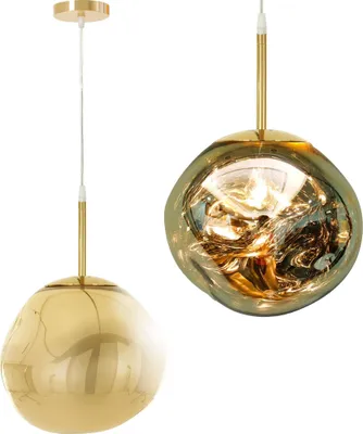 Two pendant lights are shown against a white background. One is a full view of the light, and the other is a close-up.
