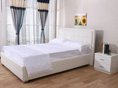 Produktbild von Set Bett + Fekernmatratze "Alex" - 140 x 190 cm - Weiss