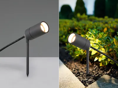 Produktbild von LED Gartenstrahler Ø5cm mit Erdspieß & 2 Meter Anschlusskabel Baumbeleuchtung