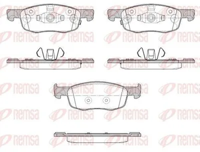 Produktbild von REMSA Bremsbeläge Satz Vorne Bremsklötze für TOYOTA YARIS (P21, PA1, PH1) 1939.02