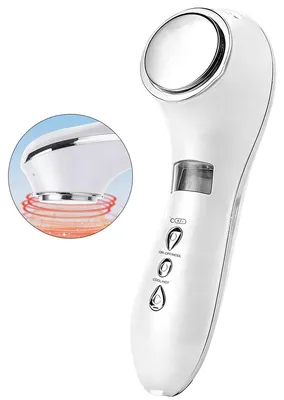 Produktbild von Kalt & Heiß Gesichtsmassagegerät Elektrisch, 6°C & 42°C Vibration Face Massager für Lymphdrainage, Anti-Falten und Straffende Gesichtspflege