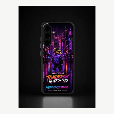 Produktbild von Samsung S25 Hülle Handyhülle Schutzhülle Case mit Nachtleben Motiv – LUNØIR ©