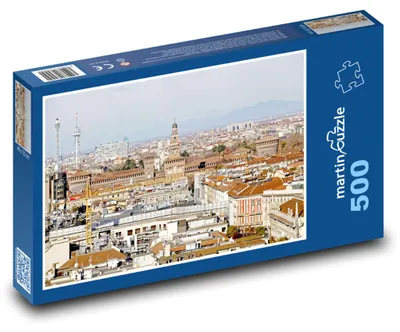Obrázok produktu pre Puzzle 500 Panoráma Milána - Taliansko - martinpuzzle