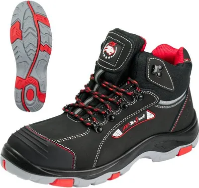 Productafbeelding van BTNRED veiligheidsschoenen van leer, S3, SRC, maat 43