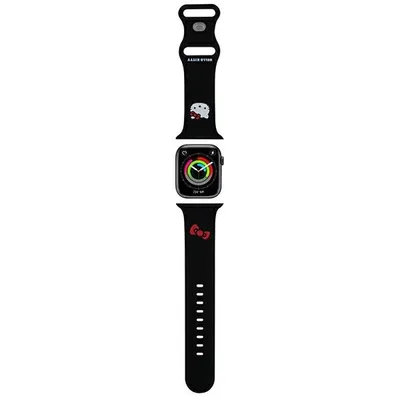 Image de Hello Kitty Pasek Hkawlschblk Apple Watch 42/44/45/49Mm Czarny/Black Strap Silicone Kitty Head