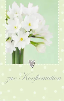 Produktbild von Artebene Glückwunschkarte zur Konfirmation weiß
