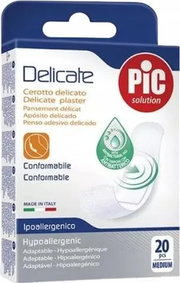 Produktbild von PIC Delicate antibakterielle Mediumplatte 19x72 mm 20 Stück
