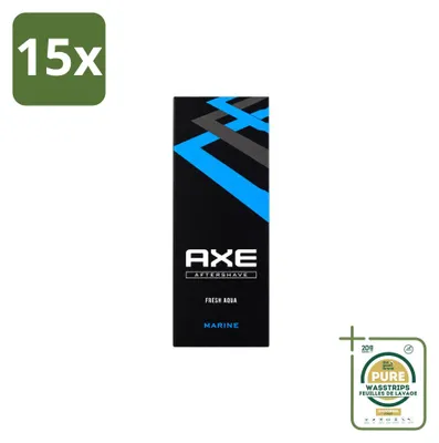 Productafbeelding van 15 x Axe Aftershave Marine - 100 ml - Verpakking met 15 stuks