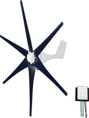 Obrázek produktu pro Sada větrného generátoru, 400 W, 12 V, s 5/6 lopatkami, hybridní regulátor nabíjení, počáteční rychlost větru 2,0 m/s, větrný generátor pro stanoviště, meteorologické komunikace, základnové stanice, dálnice