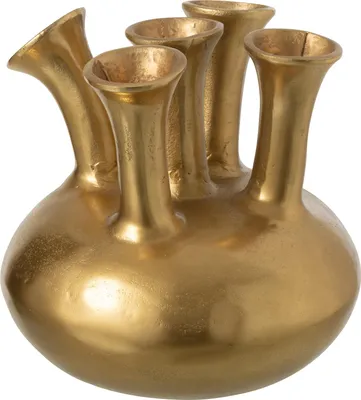 Produktbild von J-Line Vase Tulpe Aluminium Gold