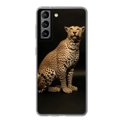 Produktbild von MuchoWow® Handyhülle Schutzhülle Hülle für Samsung Galaxy S21 Leopard - Tiere - Fleck Silikon Softcase Handy Hülle - Softcase