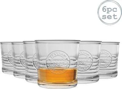 Produktbild von Bormioli Rocco Officina 1825 Zerfurchter Double Old Tumbler Gläser Set Fashioned - 300ml - Packung mit 6