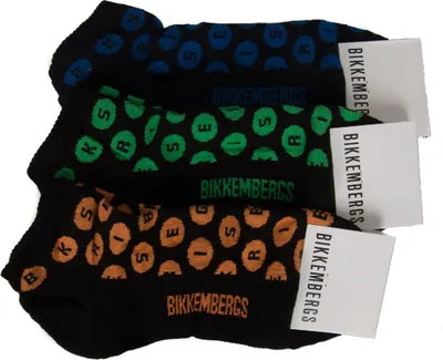 Immagine prodotto di BIKKEMBERGS articolo BCC1112 Confezione 3 paia calze sneakers uomo set calzini tripack BIKKEMBERGS articolo BCC1112, L/XL - Piede 43/46, Cotone 80%,Poliammide 16%,Spandex 4%