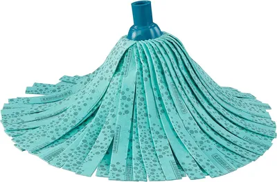 A close-up studio shot of a mop head.