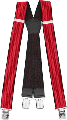 Produktbild von Fabio Farini - 1 Stück 4cm Breites X-Design verstellbar mit extra starken Clipverschluss, Rot