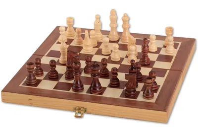 Image de Natural Games Cassette d'échecs foncée