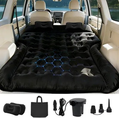 Produktbild von Auto-Luftmatratze, SUV-Luftmatratze, aufblasbare Matratze, Campingbett, 185 x 140 x 20 cm, bequeme Schlafgelegenheit für unterwegs, ideal für Reisen, Camping und Festivals