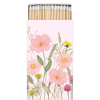 Imagen del producto de Ambiente Pastel, flores de madera para encender cerillas, 45 unidades, 6,5 x 11 cm, color rosa