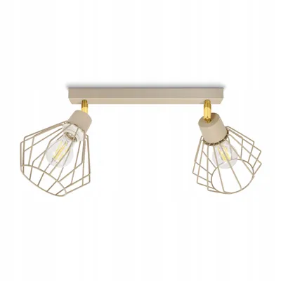 Produktbild von Luxolar LED Deckenlampe 2-flammig E27 aus Metal Draht im Edison-Stil - Verstellbar Hängelampe für Schlafzimmer, Küche über Esstisch Wohnzimmer
