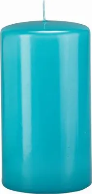 Produktbild von 4er Set Oster, Frühling, Stumpenkerzen Ocean Blau 6 x Ø 5 cm