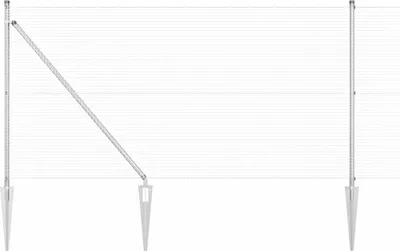 Immagine prodotto di vidaXL Recinzione in filo saldato con punte 25 x 1 m (L x A)